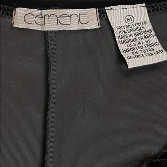 Black Velvet Long Cocktail Dress Slit Sleeveless Stretchy Vintage 90s Medium - Picture 9 of 11